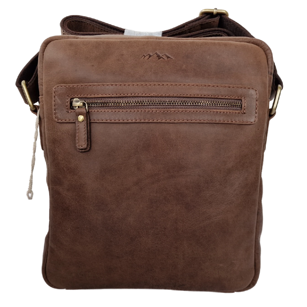 SLIM LINE GENUINE LEATHER CROSS BODY BAG (LARGE)