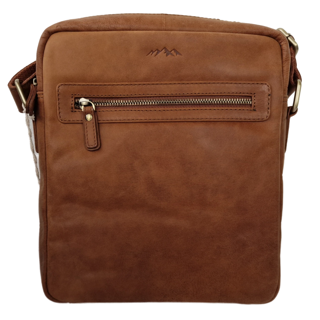 SLIM LINE GENUINE LEATHER CROSS BODY BAG (LARGE)
