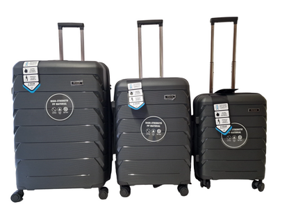 ROCK 3 PIECE HARD CASE TROLLEY CASE SET