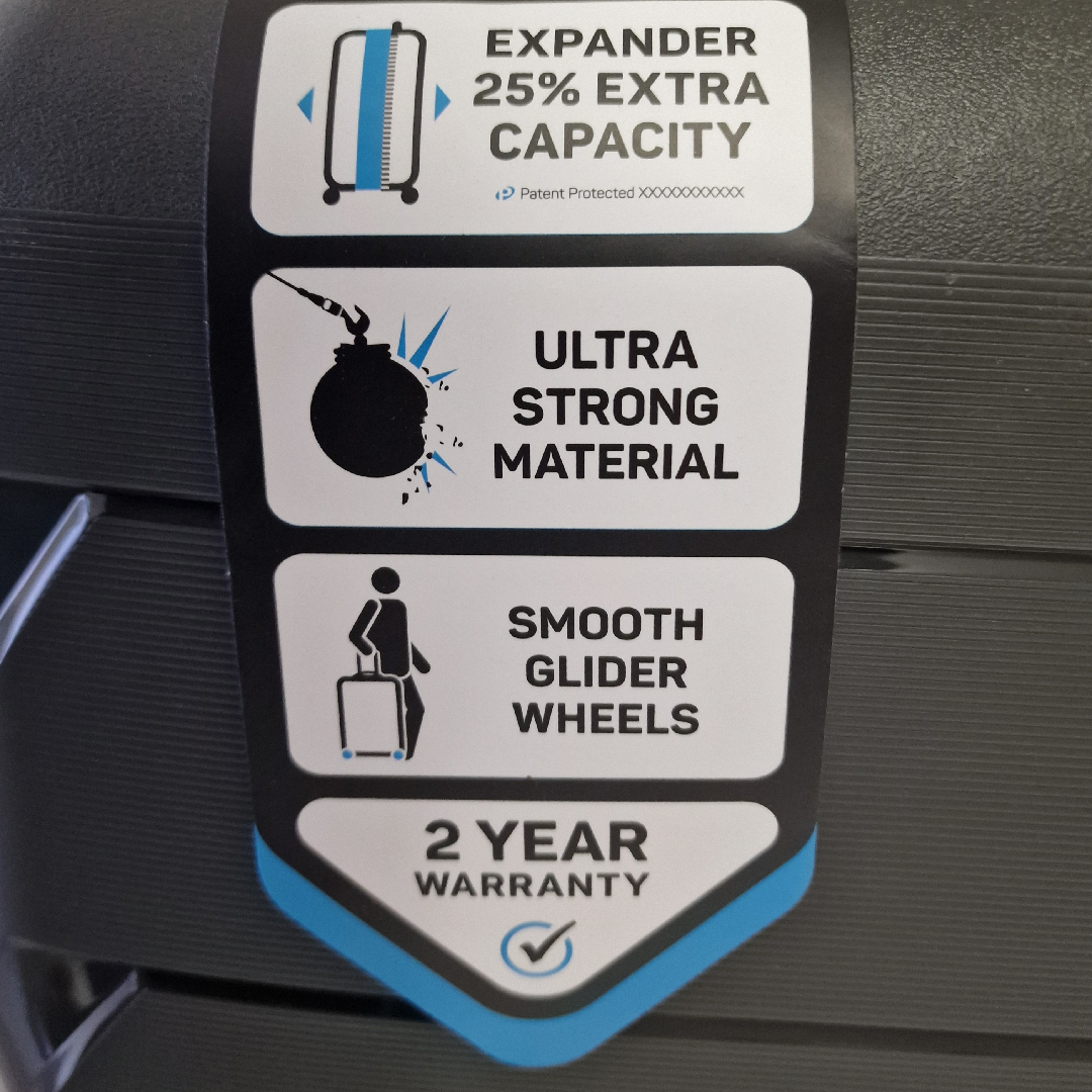 ROCK 3 PIECE HARD CASE TROLLEY CASE SET